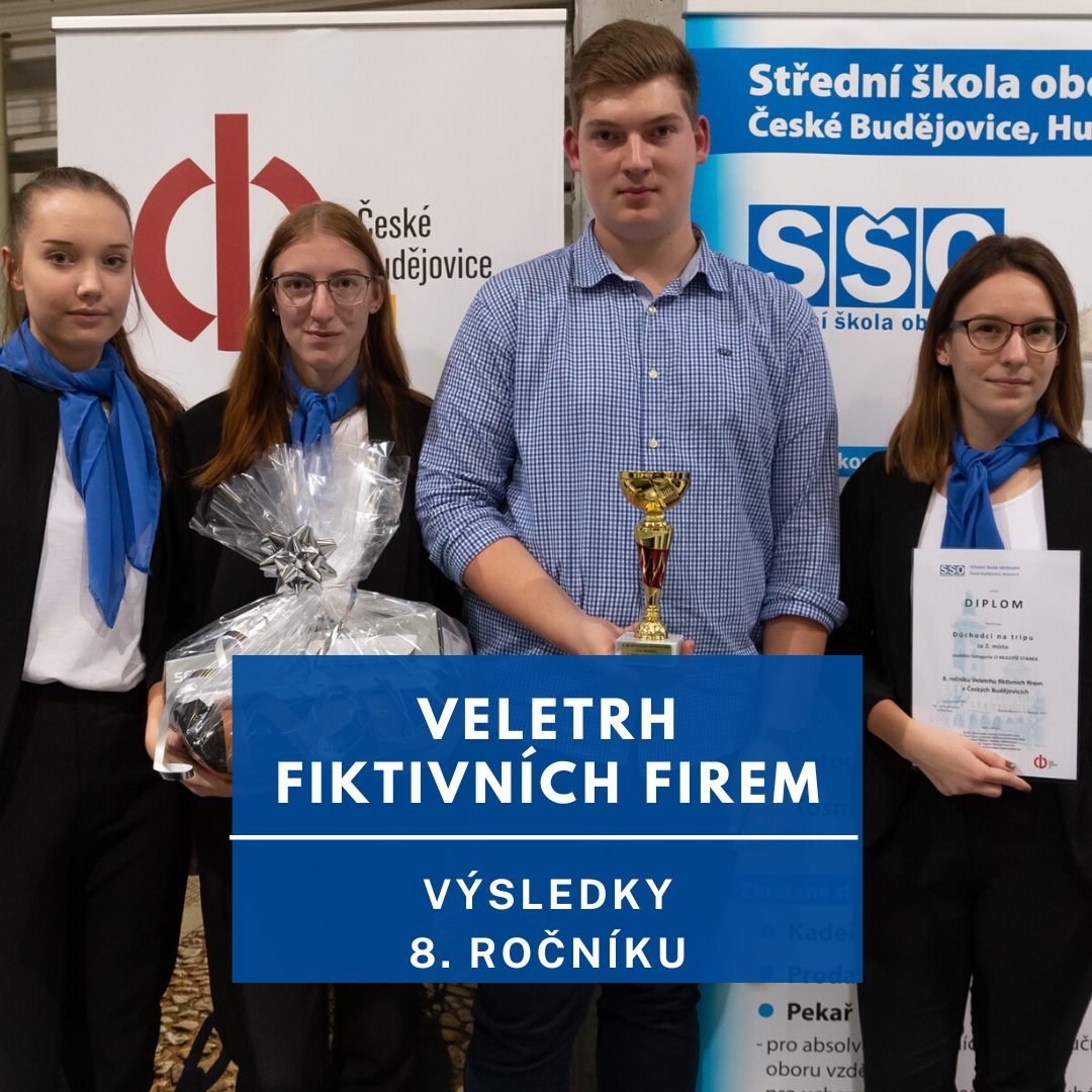 Na rekordním 8. ročníku Veletrhu fiktivních firem bodovaly firmy z Bratislavy, vítězem se stala písecká firma Důchodci na tripu.